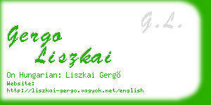 gergo liszkai business card
